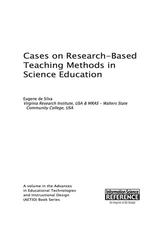 Cover image: Cases on Research-Based Teaching Methods in Science Education 9781466663756