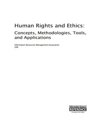 Omslagafbeelding: Human Rights and Ethics: Concepts, Methodologies, Tools, and Applications 9781466664333