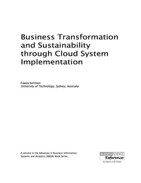 Cover image: Business Transformation and Sustainability through Cloud System Implementation 9781466664456