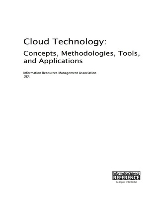 Cover image: Cloud Technology: Concepts, Methodologies, Tools, and Applications 9781466665392