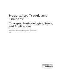 Imagen de portada: Hospitality, Travel, and Tourism: Concepts, Methodologies, Tools, and Applications 9781466665439