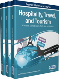 Imagen de portada: Hospitality, Travel, and Tourism: Concepts, Methodologies, Tools, and Applications 1st edition 9781466665439