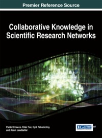 Imagen de portada: Collaborative Knowledge in Scientific Research Networks 1st edition 9781466665675