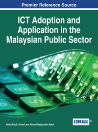 Omslagafbeelding: ICT Adoption and Application in the Malaysian Public Sector 1st edition 9781466665798