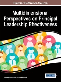 Imagen de portada: Multidimensional Perspectives on Principal Leadership Effectiveness 1st edition 9781466665910