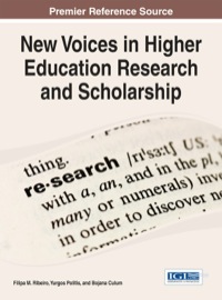 Imagen de portada: New Voices in Higher Education Research and Scholarship 1st edition 9781466672444