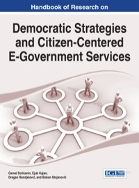 Imagen de portada: Handbook of Research on Democratic Strategies and Citizen-Centered E-Government Services 1st edition 9781466672666