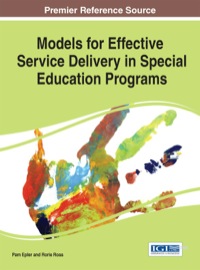 Cover image: Models for Effective Service Delivery in Special Education Programs 1st edition 9781466673977