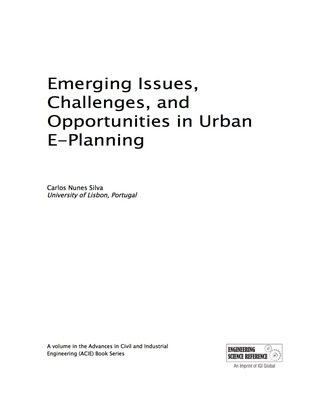 Titelbild: Emerging Issues, Challenges, and Opportunities in Urban E-Planning 9781466681507