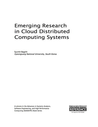 Omslagafbeelding: Emerging Research in Cloud Distributed Computing Systems 9781466682139