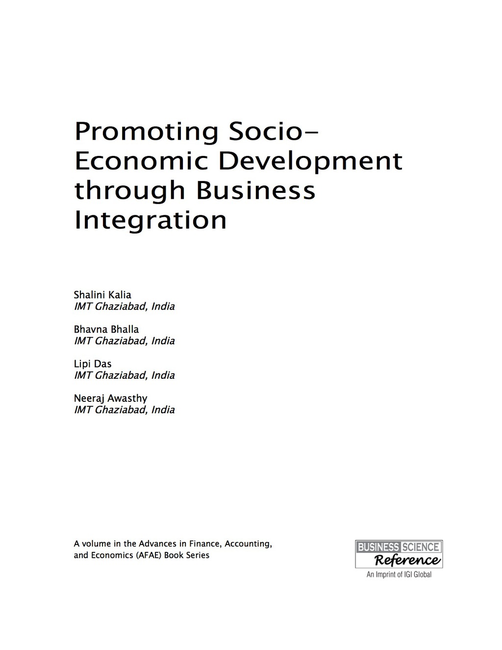 Promoting Socio-Economic Development through Business Integration