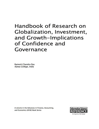 Cover image: Handbook of Research on Globalization, Investment, and Growth-Implications of Confidence and Governance 9781466682740