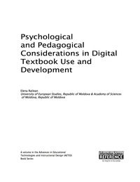 Imagen de portada: Psychological and Pedagogical Considerations in Digital Textbook Use and Development 9781466683006