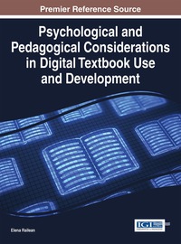 Imagen de portada: Psychological and Pedagogical Considerations in Digital Textbook Use and Development 1st edition 9781466683006