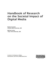 Cover image: Handbook of Research on the Societal Impact of Digital Media 9781466683105
