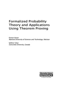 Imagen de portada: Formalized Probability Theory and Applications Using Theorem Proving 9781466683150