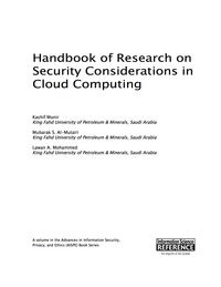 Omslagafbeelding: Handbook of Research on Security Considerations in Cloud Computing 9781466683877