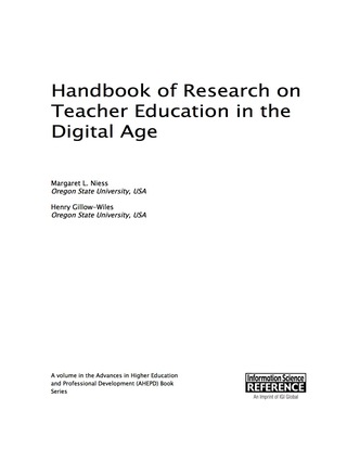 Cover image: Handbook of Research on Teacher Education in the Digital Age 9781466684034
