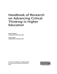 Cover image: Handbook of Research on Advancing Critical Thinking in Higher Education 9781466684119