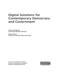 صورة الغلاف: Digital Solutions for Contemporary Democracy and Government 9781466684300