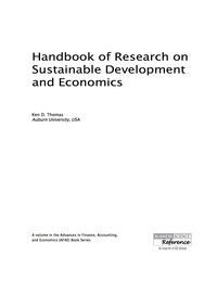 Cover image: Handbook of Research on Sustainable Development and Economics 9781466684331