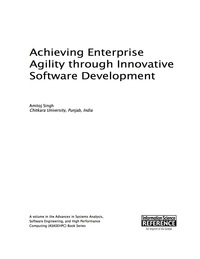Cover image: Achieving Enterprise Agility through Innovative Software Development 9781466685109
