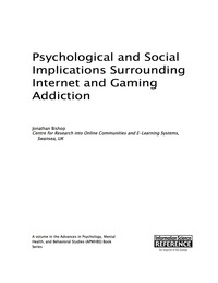 Imagen de portada: Psychological and Social Implications Surrounding Internet and Gaming Addiction 9781466685956