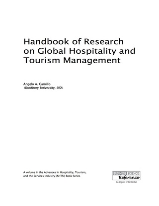 Titelbild: Handbook of Research on Global Hospitality and Tourism Management 9781466686069