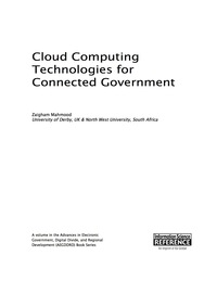 Omslagafbeelding: Cloud Computing Technologies for Connected Government 9781466686298