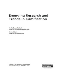 Cover image: Emerging Research and Trends in Gamification 9781466686519