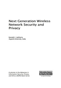 Imagen de portada: Next Generation Wireless Network Security and Privacy 9781466686878