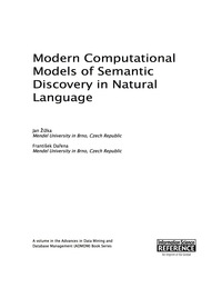 Cover image: Modern Computational Models of Semantic Discovery in Natural Language 9781466686908