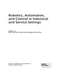 Imagen de portada: Robotics, Automation, and Control in Industrial and Service Settings 9781466686939