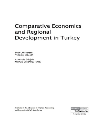 Imagen de portada: Comparative Economics and Regional Development in Turkey 9781466687295