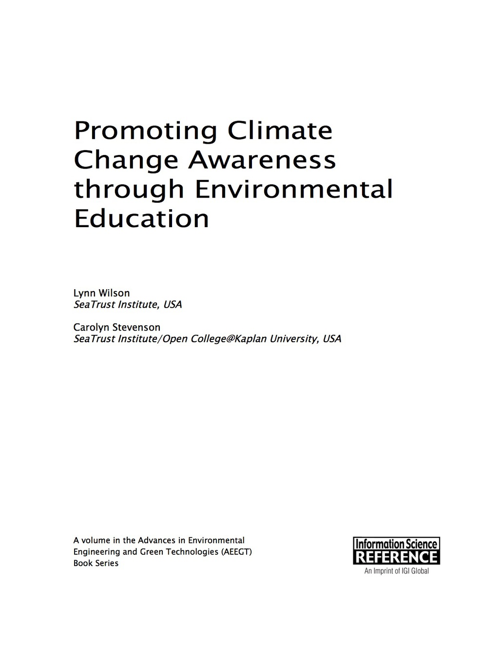 Promoting Climate Change Awareness through Environmental Education