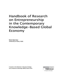 Titelbild: Handbook of Research on Entrepreneurship in the Contemporary Knowledge-Based Global Economy 9781466687981