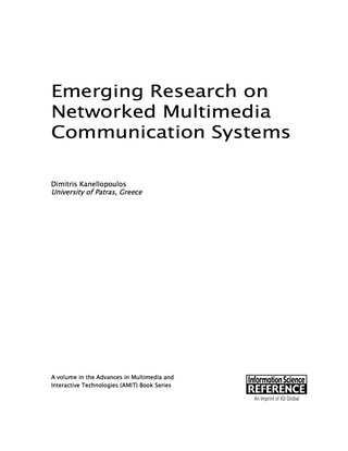 Imagen de portada: Emerging Research on Networked Multimedia Communication Systems 9781466688506