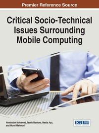 Imagen de portada: Critical Socio-Technical Issues Surrounding Mobile Computing 9781466694385