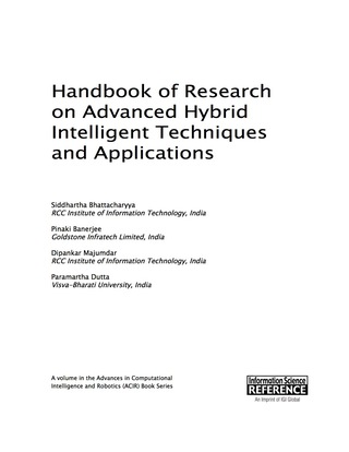 Cover image: Handbook of Research on Advanced Hybrid Intelligent Techniques and Applications 9781466694743