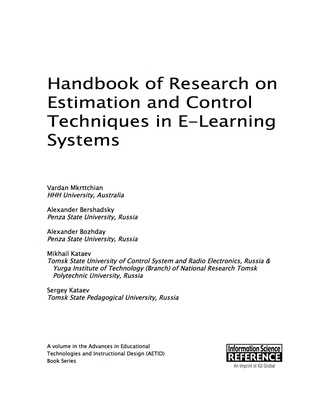 Titelbild: Handbook of Research on Estimation and Control Techniques in E-Learning Systems 9781466694897
