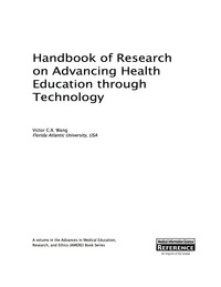 表紙画像: Handbook of Research on Advancing Health Education through Technology 9781466694941