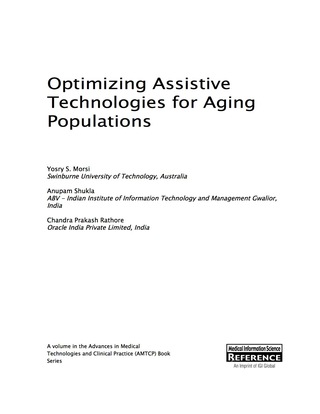 Imagen de portada: Optimizing Assistive Technologies for Aging Populations 9781466695306