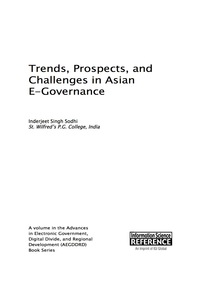 Imagen de portada: Trends, Prospects, and Challenges in Asian E-Governance 9781466695368