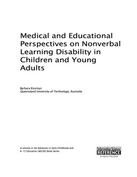 Imagen de portada: Medical and Educational Perspectives on Nonverbal Learning Disability in Children and Young Adults 9781466695399