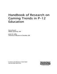 Imagen de portada: Handbook of Research on Gaming Trends in P-12 Education 9781466696297