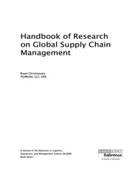 صورة الغلاف: Handbook of Research on Global Supply Chain Management 9781466696396