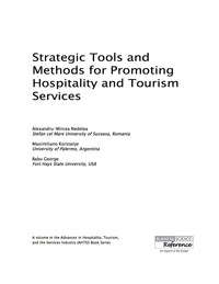 Imagen de portada: Strategic Tools and Methods for Promoting Hospitality and Tourism Services 9781466697614