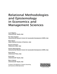 Imagen de portada: Relational Methodologies and Epistemology in Economics and Management Sciences 9781466697706