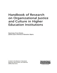 Imagen de portada: Handbook of Research on Organizational Justice and Culture in Higher Education Institutions 9781466698505