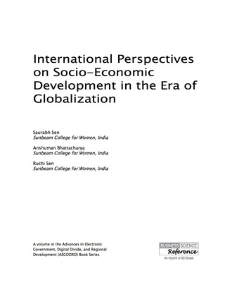 表紙画像: International Perspectives on Socio-Economic Development in the Era of Globalization 9781466699083